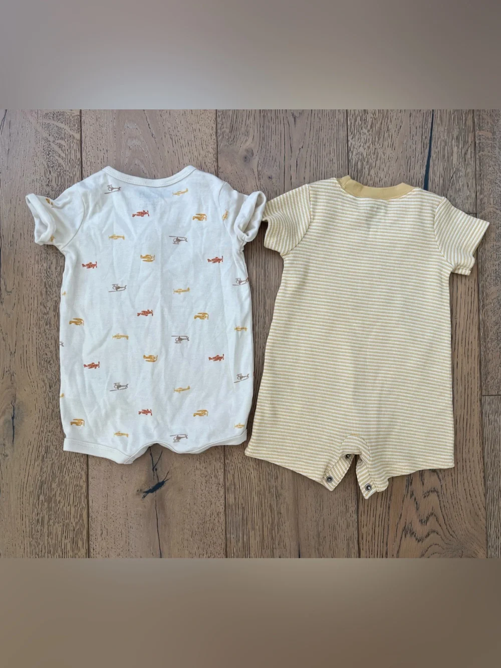 Carter’s 3-6 Month Baby Boy Girl Romper One Piece Summer Airplane Crab Stripe